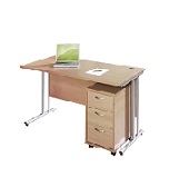 Straight Desk & Pedestal Bundle Deal